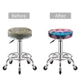 thumbnail image 3 of Beach with Palm Trees Round Bar Stool Seat Covers, Elastic Round Chair Cover Stool Seat Slipcover Bar Stool Cushions Round Pad for 12-14 inch, 3 of 5
