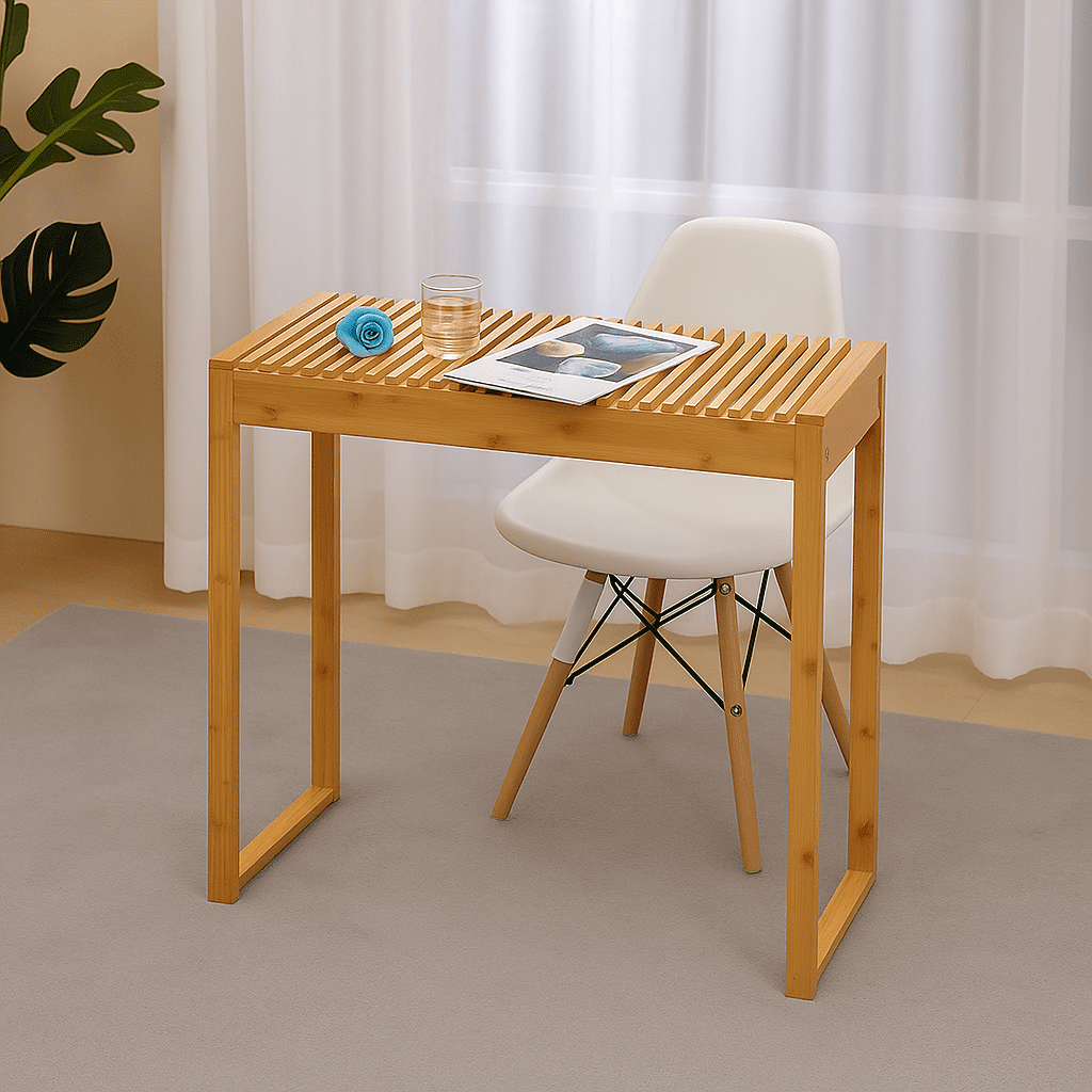 Proman Products TB17235 Cambridge Bamboo Long Console Table for Entryway Hallway Entrance, Natural, 31.5" W x 13.5" D x 30" H