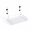 White, variant on Under Desk Organizer Tray with Clamp – Desk Cable Management & Storage Basket, Space Saving Metal Shelf for Home Office, Study Desk, No Drill Installation
