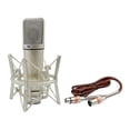 thumbnail image 2 of Condenser Microphone,Condenser Microphone USB Microphone Professional,Computer Condenser Mic Practical Studio Mic Large Diaphragm,Multifunctional Desk Microphone with Shock With XLR cable, 2 of 8