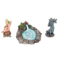 thumbnail image 2 of 3pcs Fairy Garden Miniature Fish Pond Kit Hand Painted Sunproof Coating Waterproof Lovely Fairies Dragon Pond Figurine, 2 of 5