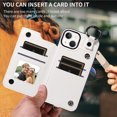 thumbnail image 4 of iPhone 13 Case ,Card Slots Leather Wrist Strap Phone Cover for iPhone 13, 4 of 5