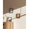thumbnail image 6 of HAUS AND HUES Black Solid Oak Wall or Tabletop 4x6 Picture Frames Set of 3-4x6 Frames for Pictures, Photo Frames 4x6, Photo Gallery Wall Frame Set, 4x6 Frames Set, Black 4x6 Picture Frames, 6 of 6