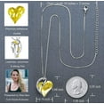 thumbnail image 4 of Infinito amor corazón colgante collar piedra de nacimiento cristal joyas regalos para mujeres, tono plateado, 18"+2" Xemadio WRMH-204-4, 4 of 6