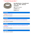 thumbnail image 2 of Rear Wheel Bearing - Compatible with 1995 - 1997, 2002 - 2005 Ford Thunderbird 1996 2003 2004, 2 of 2