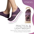thumbnail image 6 of FITKICKS Live Well Active Footwear Quick Dry Foldable Water Shoes, Heathered Lavender (Women's), 6 of 9