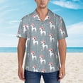 thumbnail image 4 of Lsque Cartoon Poodle Dog pattern Hawaiian Shirt for Men, Unisex Summer Beach Casual Short Sleeve Button Down Shirts-Large, 4 of 9