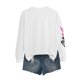 thumbnail image 4 of Pop cazadora para niña Demo-n Hunters Printed Anime Print Long-Sleeved Sweatshirt （White）, 4 of 4