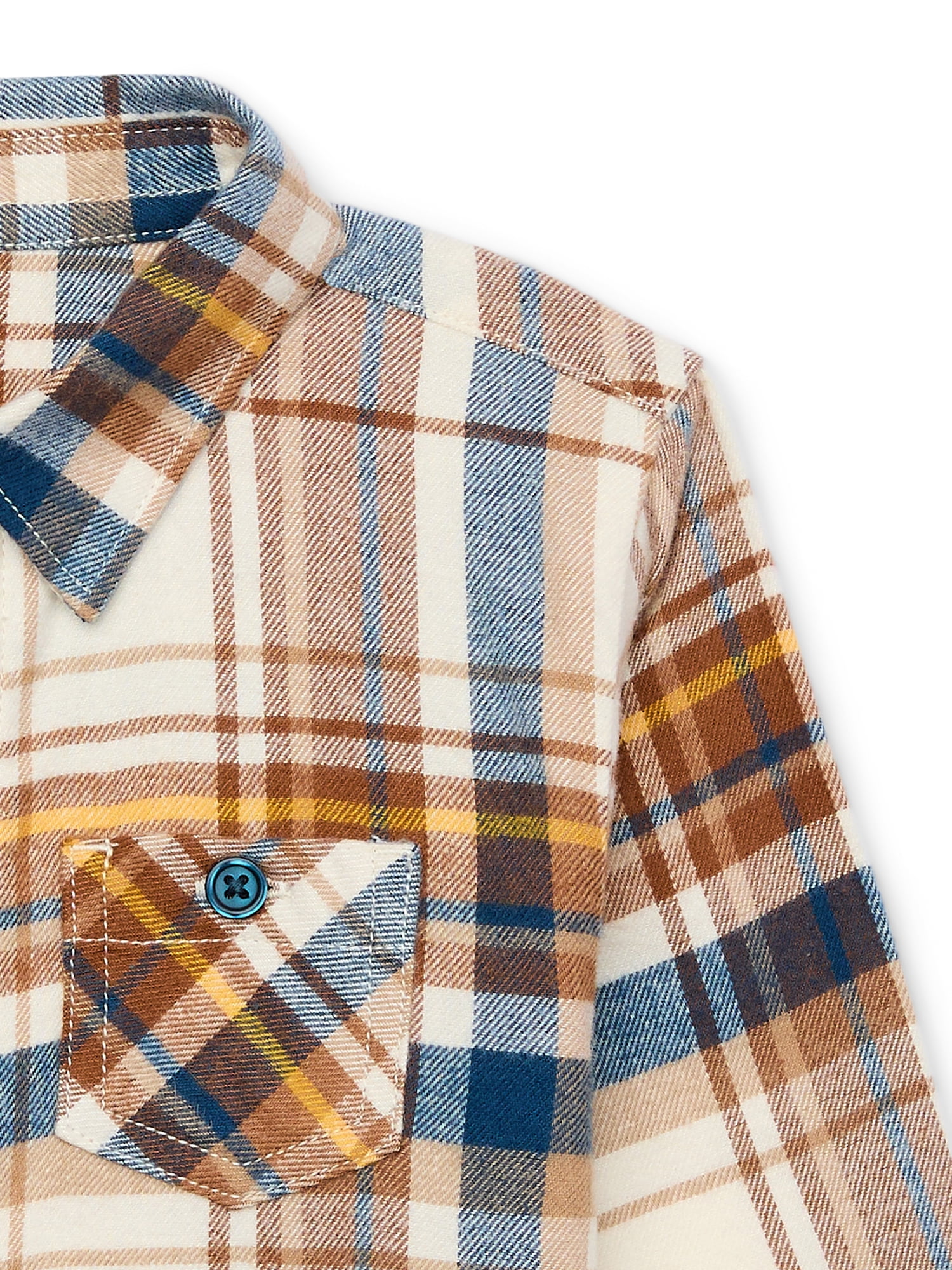 Wonder Nation Toddler Boys Flannel Shirt, Sizes 12M-5T
