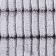 thumbnail image 4 of VCNY Home Henry 20" x 20" Grey Ash Jacquard Faux Fur Decorative Pillow, 4 of 5