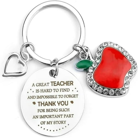 LOVEVER Personalized Teacher Appreciation Keychain  Thank You Gifts for Teachers