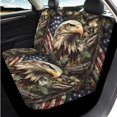 thumbnail image 3 of Qpednta Camo Hunting Wood 14 Pcs Automobile Seat Cover Sets and Car Headrest Cover Cars Steering Wheel Cover and Center Console Cover Seat Belt Pads Elastic Soft Suitable for Car SUV, 3 of 6