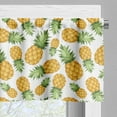 thumbnail image 5 of Ambesonne Yellow and White Valance & Curtain, Ripe Pineapple, 55"x36", Earth Yellow Green White, 5 of 6