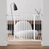 EDX 30" Height Walk Through Dog Gate, Pressure Mounted with Auto-Close and Hold-Open Features, Fits 29.1–43.3 Inch Openings, White