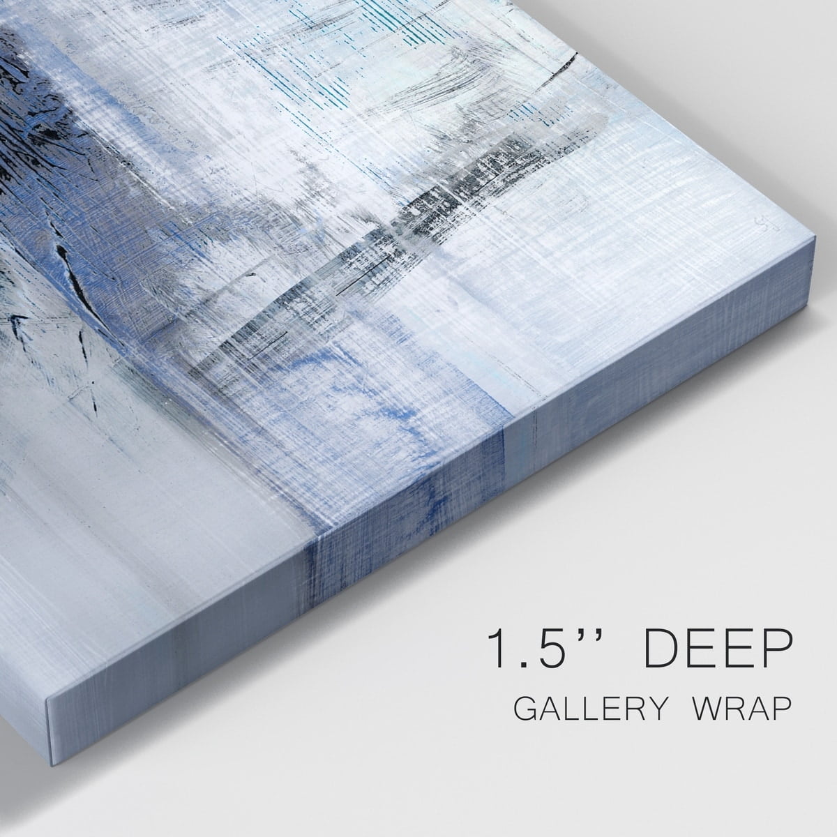 Reflections in Indigo Premium Gallery Wrapped Canvas - Ready to Hang - 12 x 18