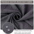 thumbnail image 4 of 1/2/4/6pcs Solid Color Chair Seat Cover For Dining Room Kitchen Waterproof Removable Washable Seat Cushion Protector Slipcovers, 4 of 10