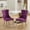 Purple, variant on Chrome Stainless Steel Plating Legs | American Traditional Dining Set | Ergonomic Seating Experience