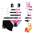 thumbnail image 2 of YunPes Bathing Suits for Girls 2 Piece Swimsuit Cute Floral Graphic Bathing Suits with Cover up Skirt Teen Adjustable Swimwear Set, 2 of 7