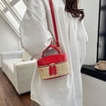 thumbnail image 3 of Women Fashion Bag Female Beach Bag Woven Bags Box Travel Handbag Shoulder Bag, 3 of 8