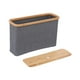 thumbnail image 2 of Cesta de papel higiénico, organizador de baño, armario organizador, bandeja decorativa para Gris con tapa, 2 of 9