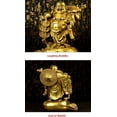 thumbnail image 3 of Firefly Hope Antique Brass Laughing Buddha & Wealth God Statues – Feng Shui Prosperity Symbols, Home Decor & Gifts，Large, 3 of 3