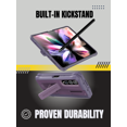 thumbnail image 5 of CaseBorne V Compatible with Samsung Galaxy Z Fold 4 Case - Full Body Protective Case with Semi-Auto Hinge Cover, [Tempered Glass Screen Protector], Kickstand and S Pen Holder - Purple, 5 of 5