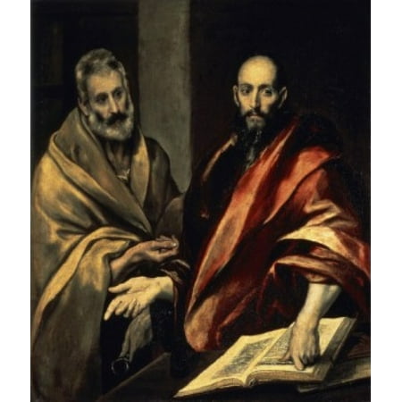 Download The Apostles St Peter and St Paul El Greco Painting Hermitage Museum St Petersburg Poster Print ...