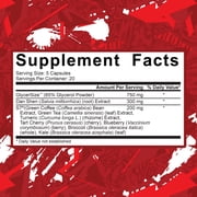 5% Nutrition Code Red Pump Capsules, Nitric Oxide Pre Workout Supplement with Glycersize S7, 100 Ct