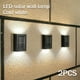 thumbnail image 1 of 2 Uds Luz Solar De Pared Al Aire Libre Led Luz De Valla Solar Auto On/Off Luz De Seguridad Solar Impermeable Luz De Patio Solar Para Balcón Patio Jardín Camino Muyoka Hogar, 1 of 1