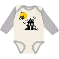 thumbnail image 3 of Inktastic Halloween Haunted House Witch and Bats Boys or Girls Long Sleeve Baby Bodysuit, 3 of 5