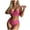 Hot Pink, variant on Swim Suits for Women 2025 One Piece Cheeky Bikini Sets for Women White Swimwear for Women Bikini Beach Wear for Women over 50 Sexy Mesh High Neck