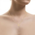 thumbnail image 3 of 1/5 Carat 3-Stone Diamond Heart Pendant Necklace in 10K Yellow Gold, 3 of 4
