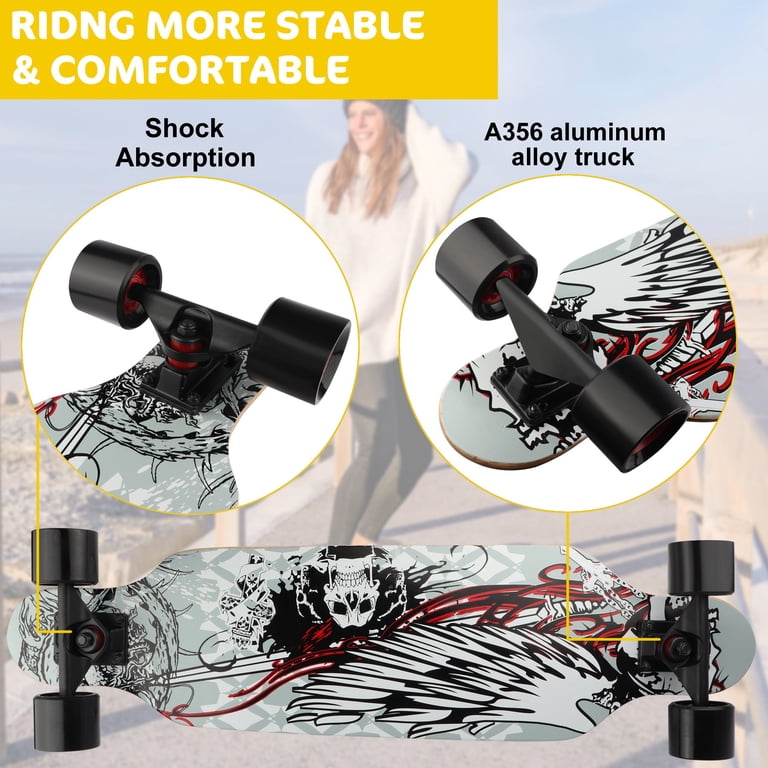 31 inch Pro Longboard Skateboard Cruiser with T-Tool for Cruising