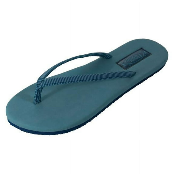 Flojos Womens Fiesta Arch Support Slip On Flip Flop Sandals, Black (9)