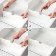 thumbnail image 4 of Organizer Drawer Divider, Set of 4 Adjustable Drawer Dividers for Vanity, Bathroom, Kitchen, Office, 4 of 5