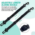 thumbnail image 3 of Retractable Dog Seat Belt, 2 Packs Adjustable Pet Safety Seatbelt Heavy Duty for Dogs, Reflective Nylon Car Seat Belts Elastic & Enduring for Dogs Travel, 3 of 6
