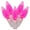 Pink, variant on Vickerman 100 Multi-Colored C6 LED Single Mold Light on White Wire, 34' Christmas Light Strand