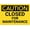 Warning Sign 1, variant on Caution Closed for Maintenance Aluminum Sign 12 x 8 Inches - UV Ink Printed, Durable for House, Business, Indoor Outdoor Office, Store, Facility Maintenance