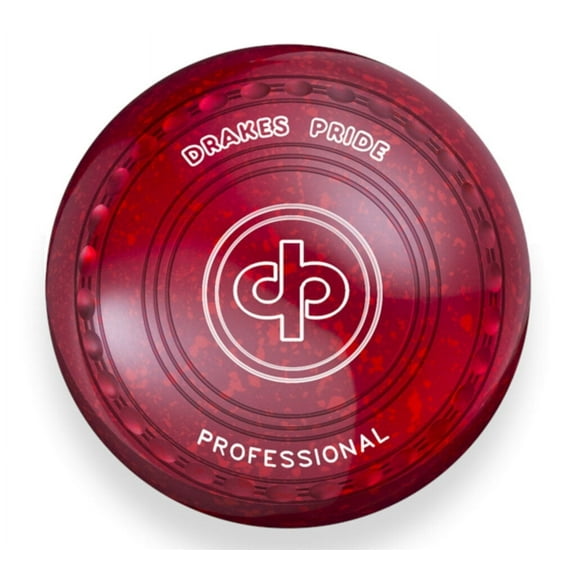 Drakes Pride Professional bowls - Maroon / Red, Gripped, Size 3, Heavy
