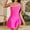 c02Pink, variant on Arnsht One Piece Swimdress Swimsuit for Women Tummy Control One-shoulder Swim Dresses Skirt Bathing Suit Color Block Swimwear Pink XXL