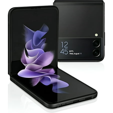 Open Box Samsung Galaxy Z Flip 3 5G SM-F711U1 128GB Black (US Model) - Factory Unlocked Cell Phone