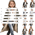 thumbnail image 3 of KAUOD Girls Fleece Lined Long Coats Teen Kids Waterproof Padded Hooded Puffer Jackets Winter Warm Zipper Windproof Outwear, 3 of 3