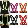 thumbnail image 3 of SUNSIOM Security Reflective Vest High Visibility Safety Belt Stripe Strap Night Running, 3 of 5