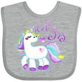 thumbnail image 3 of Inktastic Lil Sis Unicorn Little Sister Girls Baby Bib, 3 of 4
