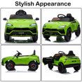 thumbnail image 3 of Green 12V Lamborghini Battery Powered Ride On Cars with Remote Control, LED Lights, MP3, USB, Aux, Gifts for Boys Girls, 3 of 9