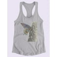 thumbnail image 3 of Majestic Butterfly I. Racerback Tank Women -Lily Liama Designs, Female x-Large, 3 of 4