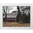 thumbnail image 1 of Melanson, Suzanne 24x19 White Modern Wood Framed Museum Art Print Titled - Barn In The Woods, 1 of 4