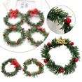 thumbnail image 2 of 10 piezas de guirnaldas navideñas colgantes para puerta, decoraciones navideñas, guirnaldas artificiales de agujas de pino, adornos colgantes, decoraciones para el hogar, 2 of 4