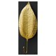 thumbnail image 1 of ganchos de hierro con forma de hoja, decorativos y modernos, para colgar en la pared, dorados, de una sola punta, extra grandes, para pasillos, salas de estar, cocinas y baños. Sin perforaciones., 1 of 4
