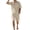 Khaki, variant on Men'S 2 Pieces Shirt Set Short Sleeve Button Down Casual Hippie Holiday Beach T-Shirts Shorts Outfits White XXXL
